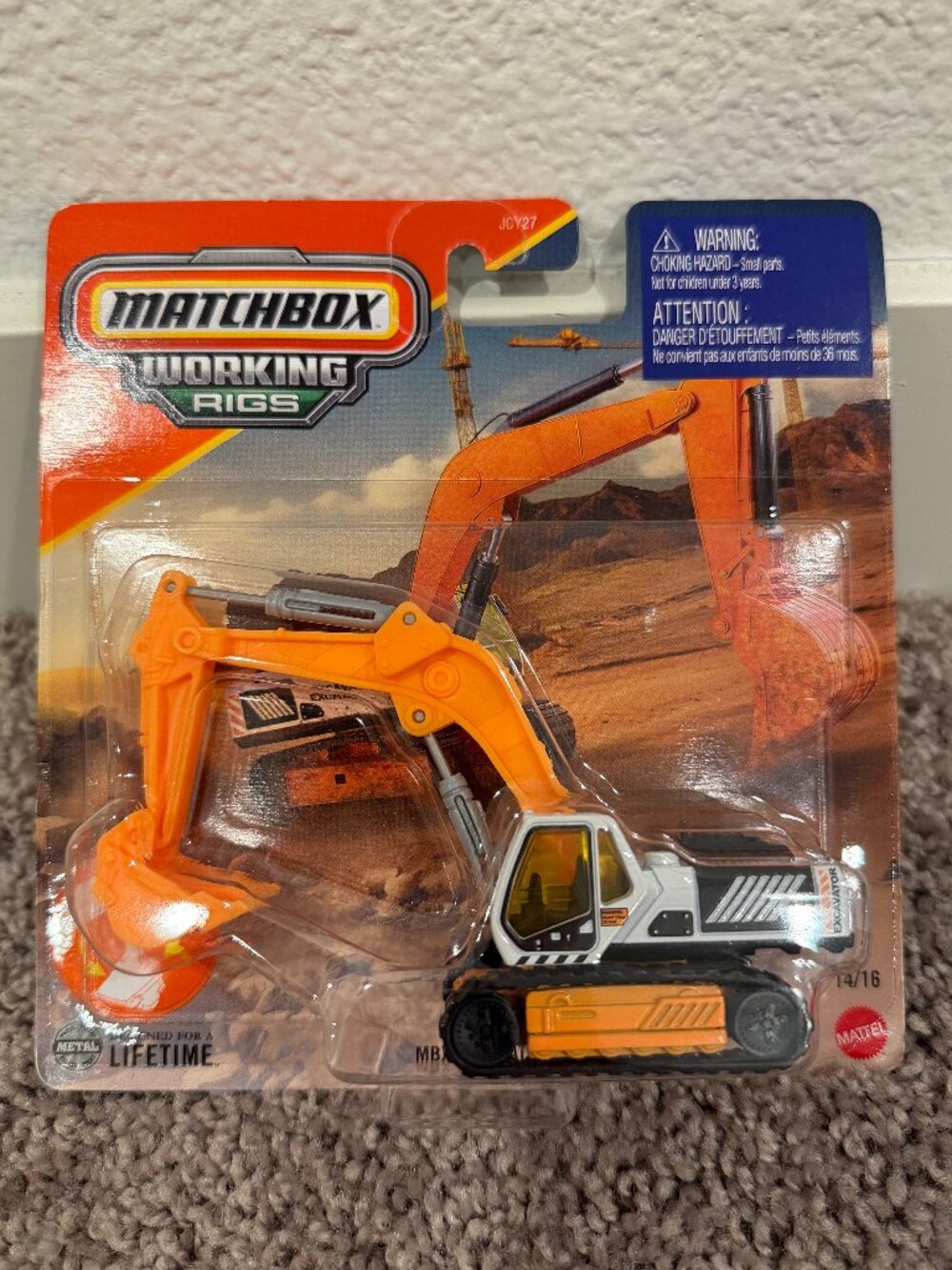 Matchbox Working Rigs MBX Excavator 14/16 JCY27